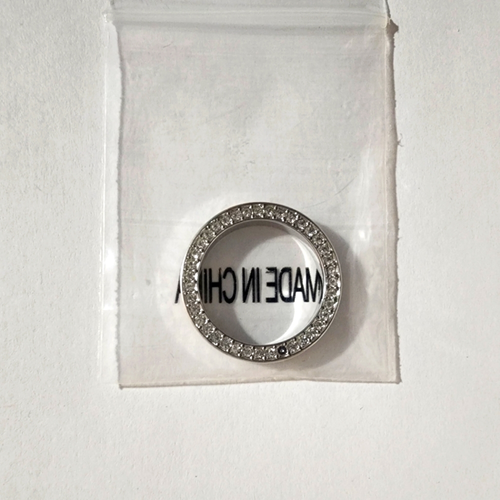 Origami Owl Silver Crystal Pave Living Locket Window Shelf Insert